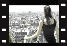 Garence Clavel sur la colonne de Juillet  Bastille