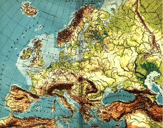 carte de l'europe