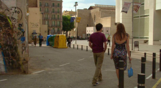Romain Duris et Judith Godreche dans les ruelles de Barcelone
